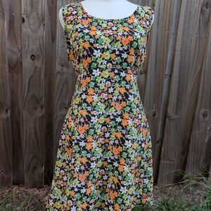 Floral Sleeveless Dress Knapp Studio Floral Vintage